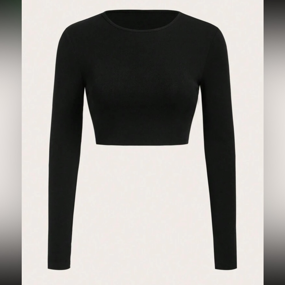 BUNDLE of 4 Fitted Basic Long Sleeve Tees